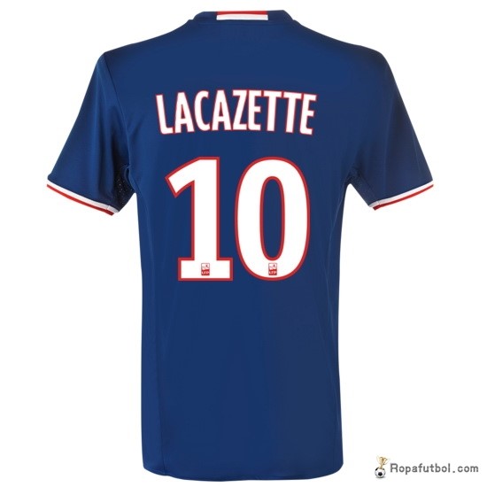 Camiseta Lyon Replica Segunda Ropa Lacazette 2016/17 Azul